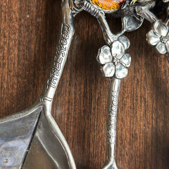 Ganz ER21865 4-Piece Set Birds Measuring Spoons silver - Picture 4 of 6